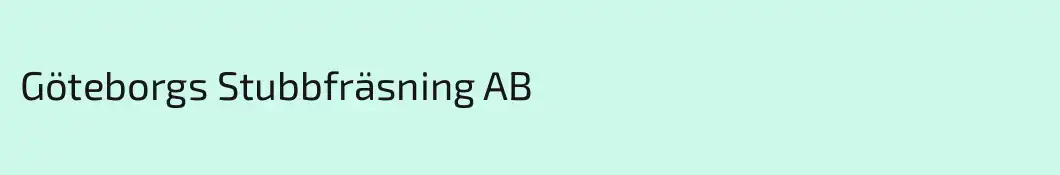Göteborgs Stubbfräsning AB